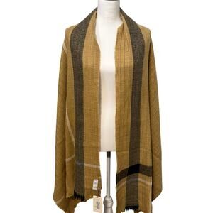 A New Day Women's Striped Maple Blanket Scarf - NWT